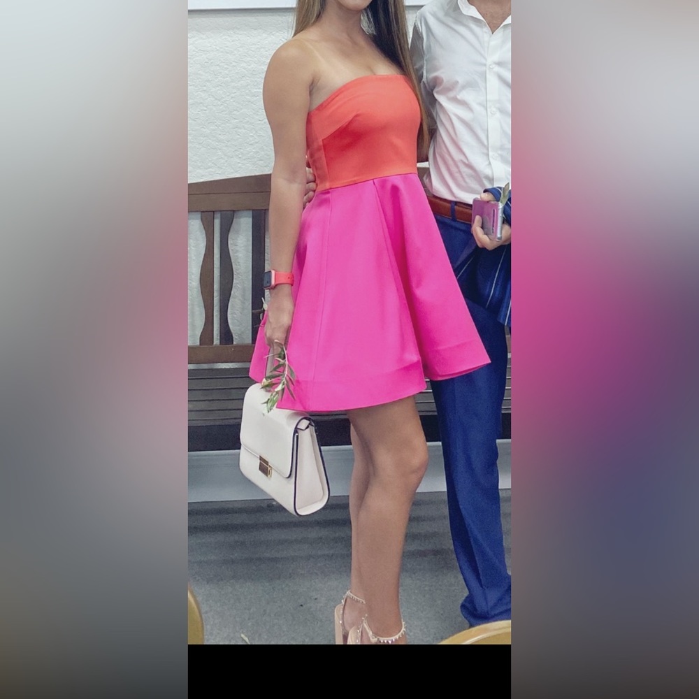 Revolve orange pink party dress only worn once in good condition